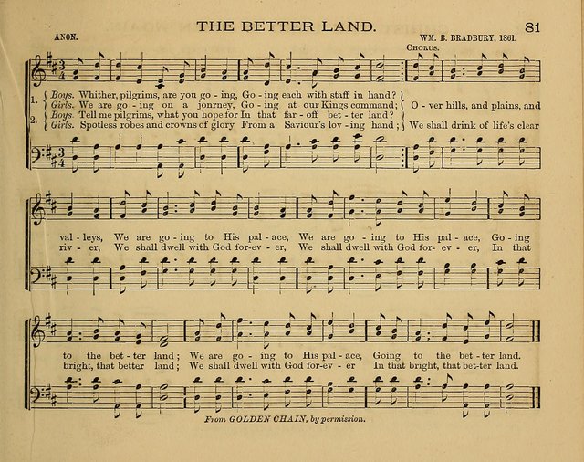 The Alleluia: a collection of hymns and tunes for the church scool, and the mid-week meeting page 81