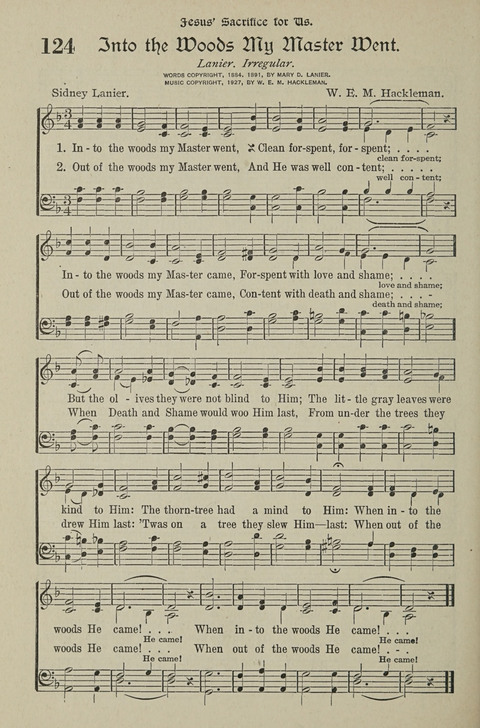American Church and Church School Hymnal: a new religious educational hymnal page 134