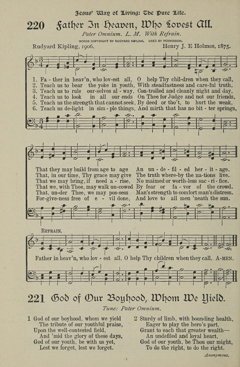 American Church and Church School Hymnal: a new religious educational hymnal page 222