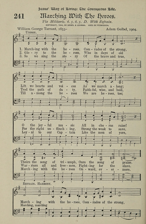 American Church and Church School Hymnal: a new religious educational hymnal page 242