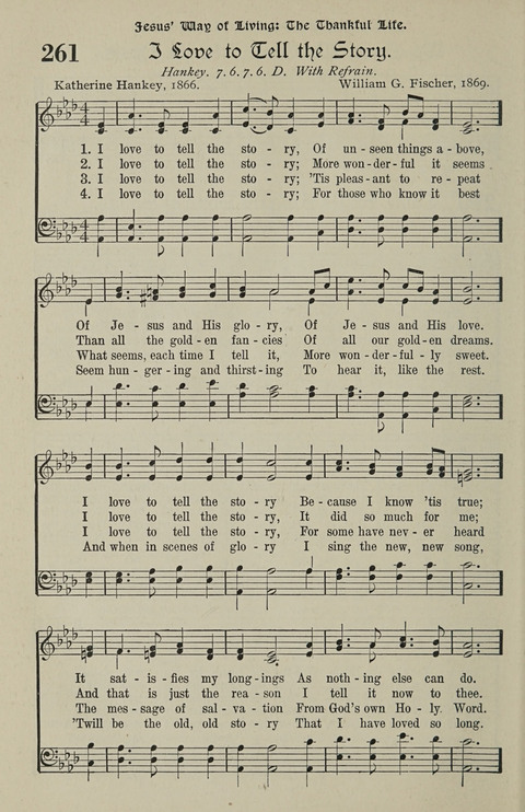 American Church and Church School Hymnal: a new religious educational hymnal page 264