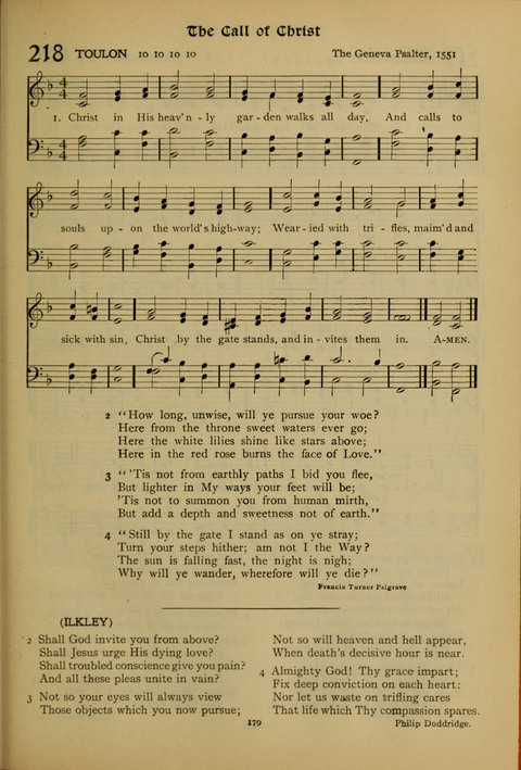 The American Hymnal for Chapel Service page 179