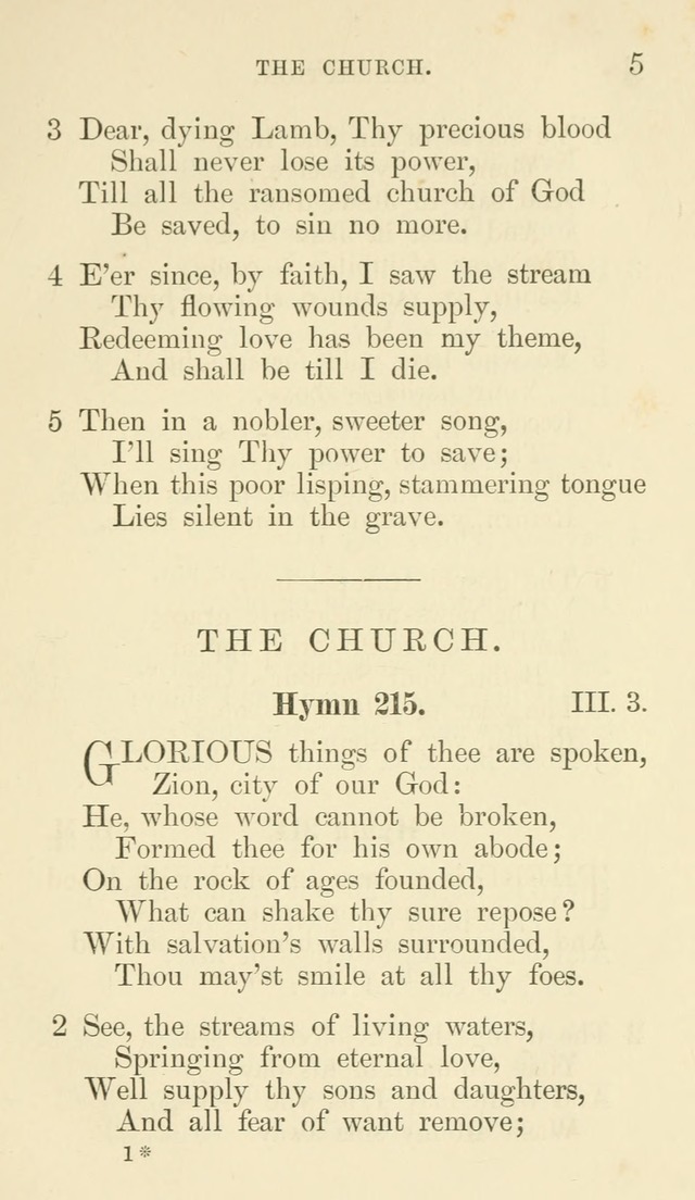 Additional Hymns set forth by the House of Bishops at the request of the House of Clerical and Lay Deputies, in General Convention, October 1865; to be used in the congregations of the Protestant Ep.. page 5