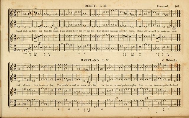 American Psalmody: a collection of sacred music, comprising a great variety of psalm, and hymn tunes, set-pieces, anthems and chants, arranged with a figured bass for the organ...(3rd ed.) page 164