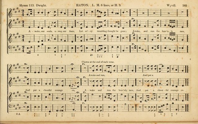 American Psalmody: a collection of sacred music, comprising a great variety of psalm, and hymn tunes, set-pieces, anthems and chants, arranged with a figured bass for the organ...(3rd ed.) page 182