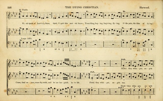American Psalmody: a collection of sacred music, comprising a great variety of psalm, and hymn tunes, set-pieces, anthems and chants, arranged with a figured bass for the organ...(3rd ed.) page 243