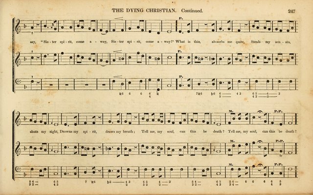 American Psalmody: a collection of sacred music, comprising a great variety of psalm, and hymn tunes, set-pieces, anthems and chants, arranged with a figured bass for the organ...(3rd ed.) page 244