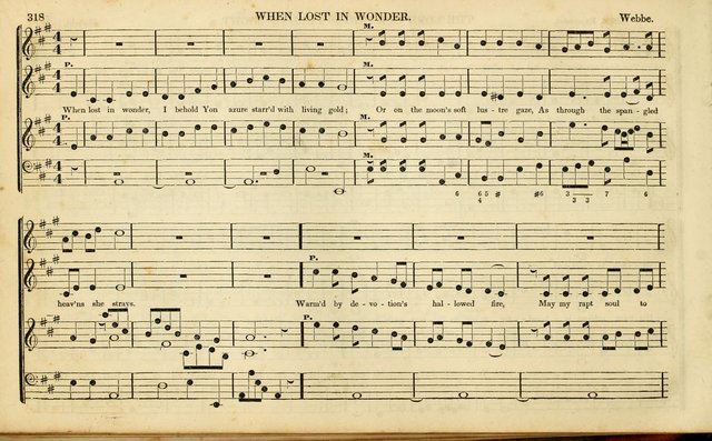 American Psalmody: a collection of sacred music, comprising a great variety of psalm, and hymn tunes, set-pieces, anthems and chants, arranged with a figured bass for the organ...(3rd ed.) page 315