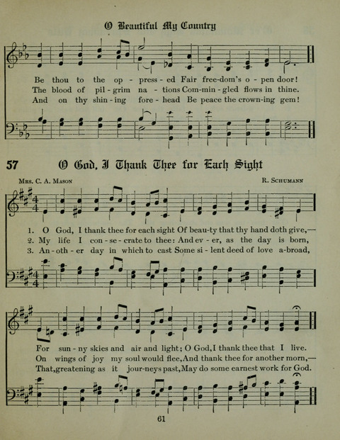 The Assembly Praise Book: Hymns and Tunes for General Use with responsive readings from the psalms page 61