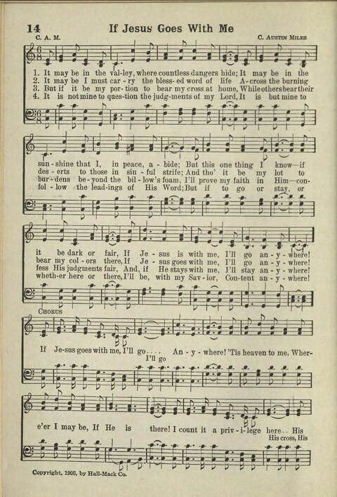 Abiding Songs: A special collection of standard hymns and gospel songs, long-cherished and forever abiding. Designed to generate wholesome, worshipful services of song among all organizations of ... page 16