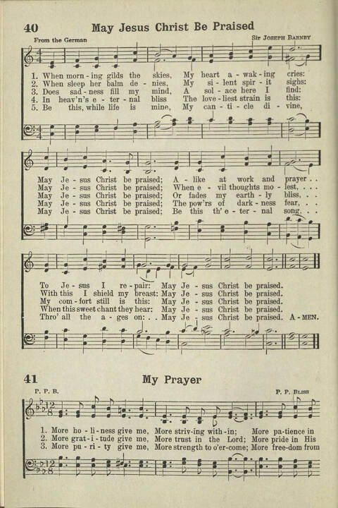 Abiding Songs: A special collection of standard hymns and gospel songs, long-cherished and forever abiding. Designed to generate wholesome, worshipful services of song among all organizations of ... page 36