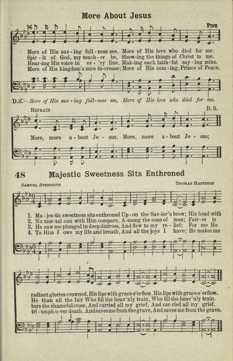 Abiding Songs: A special collection of standard hymns and gospel songs, long-cherished and forever abiding. Designed to generate wholesome, worshipful services of song among all organizations of ... page 41