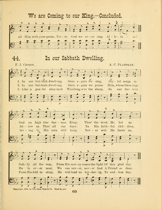 Augsburg Songs No. 2: for Sunday schools and other services page 70