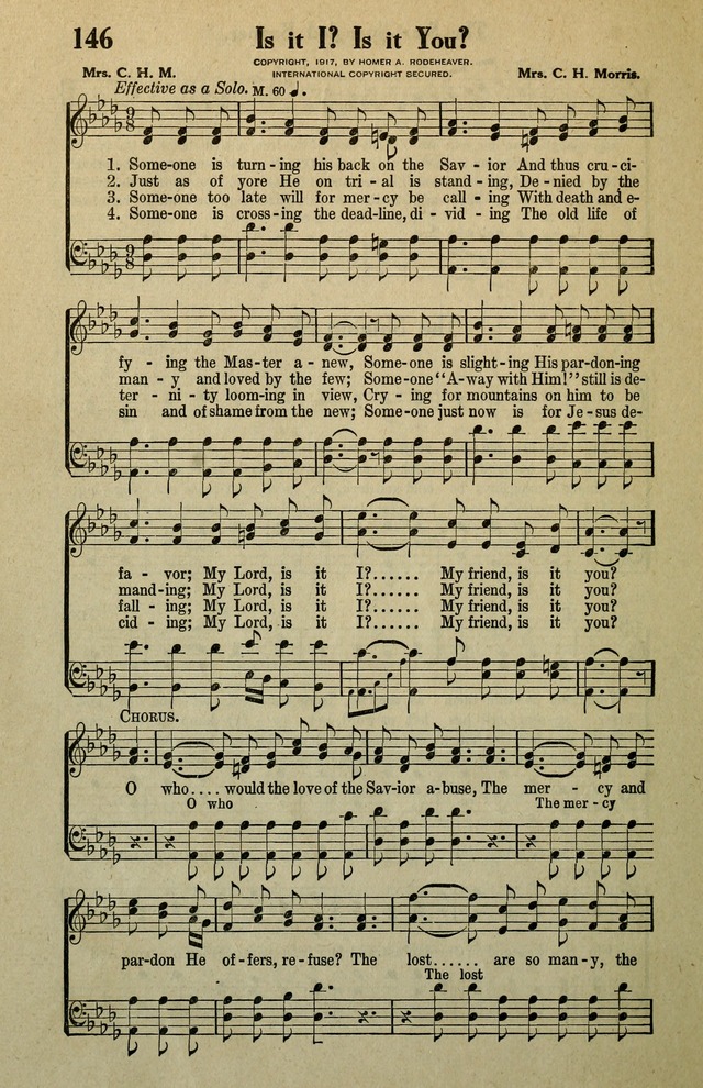 Awakening Songs for the Church, Sunday School and Evangelistic Services page 146