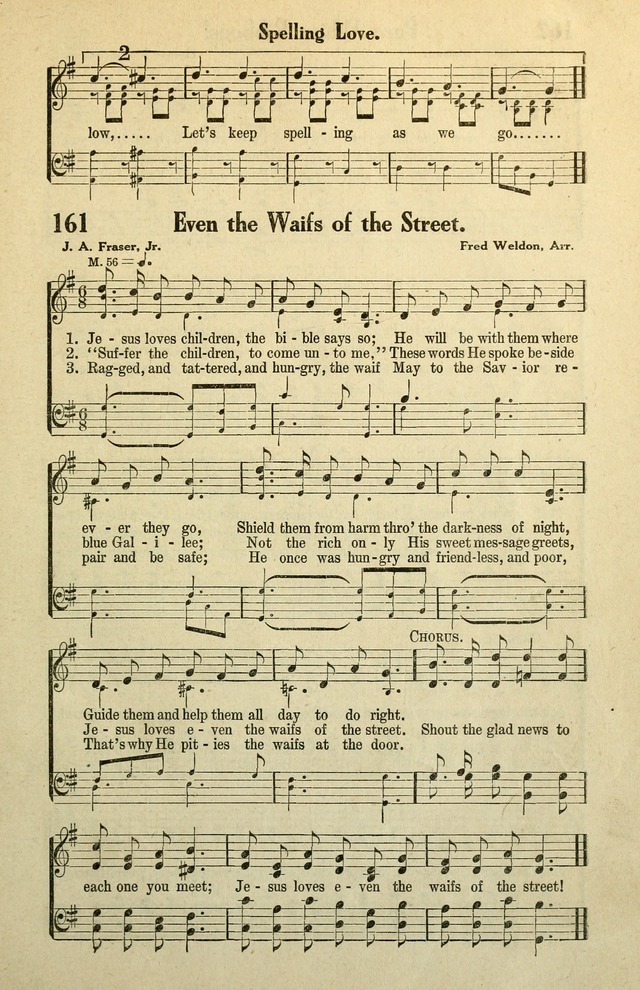 Awakening Songs for the Church, Sunday School and Evangelistic Services page 161