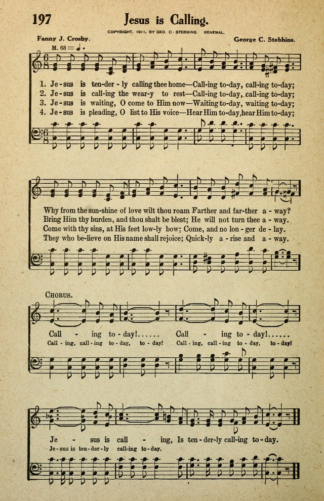 Awakening Songs for the Church, Sunday School and Evangelistic Services page 202