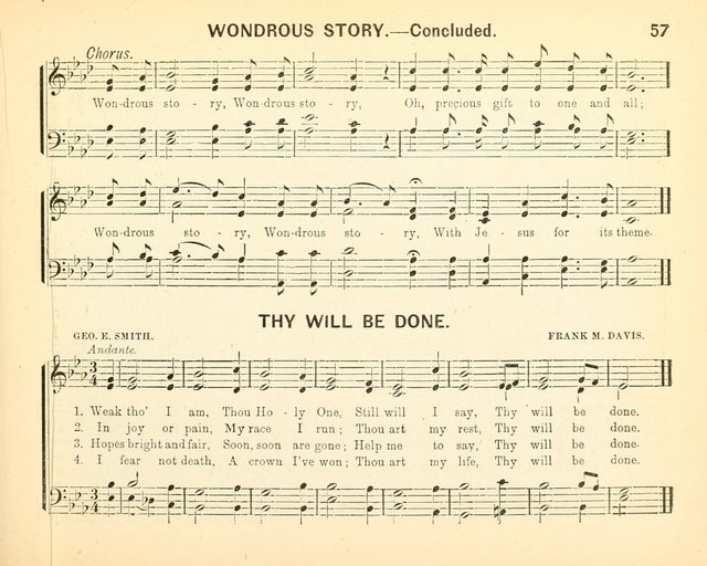 Always Welcome: a choice collection of song gems for the Sunday Shcool, prayer and praise meetings and the home circle page 62