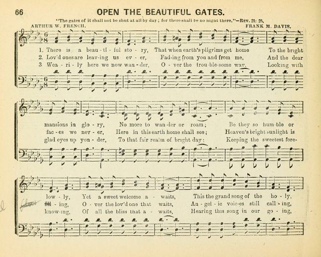 Always Welcome: a choice collection of song gems for the Sunday Shcool, prayer and praise meetings and the home circle page 71