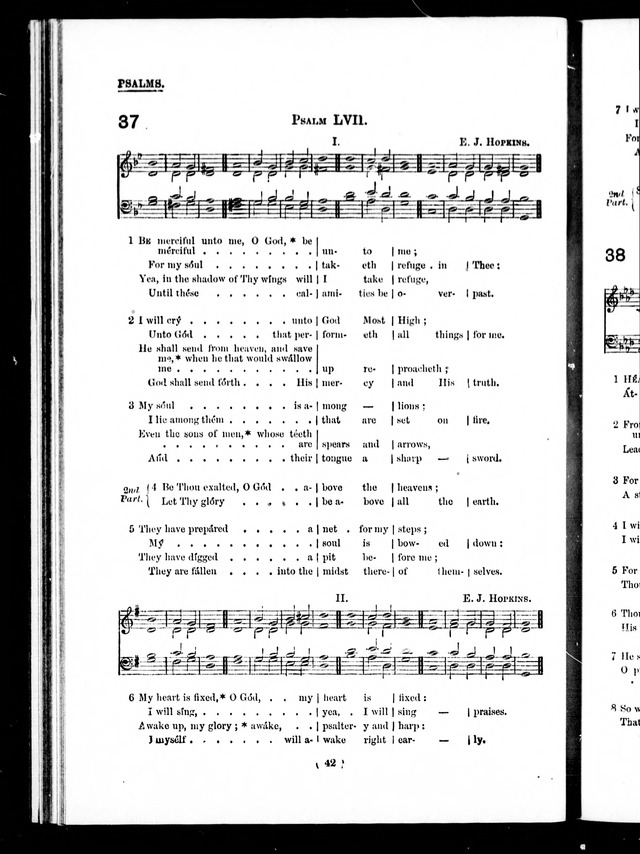 The Baptist Church Hymnal: chants and anthems with music page 42