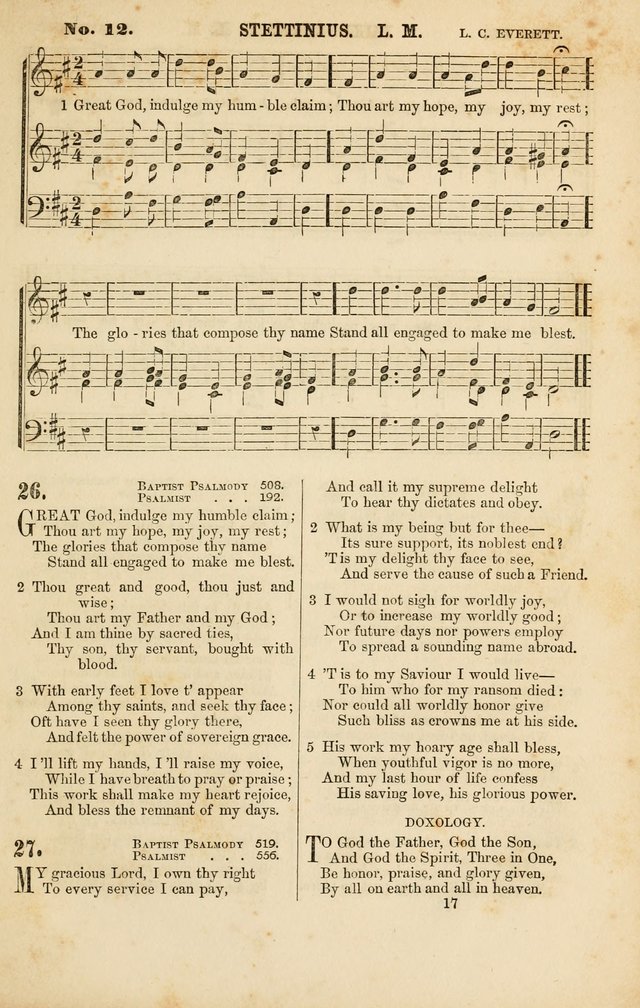 Baptist Chorals: a tune and hymn book designed to promote general congregational singing; containing one hundred and sixty four tunes adapted to about four hundred choice hymns  page 24