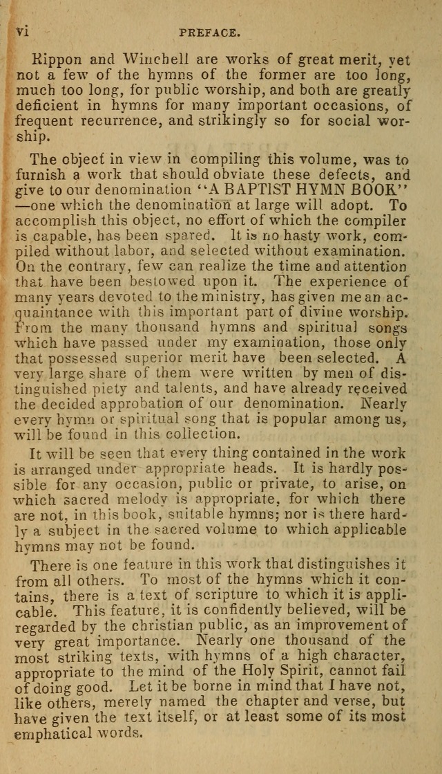 The Baptist Hymn Book: original and selected: in two parts page x