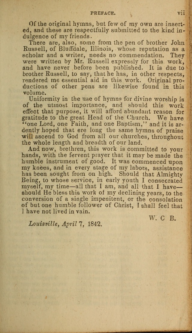 The Baptist Hymn Book: original and selected: in two parts page xi