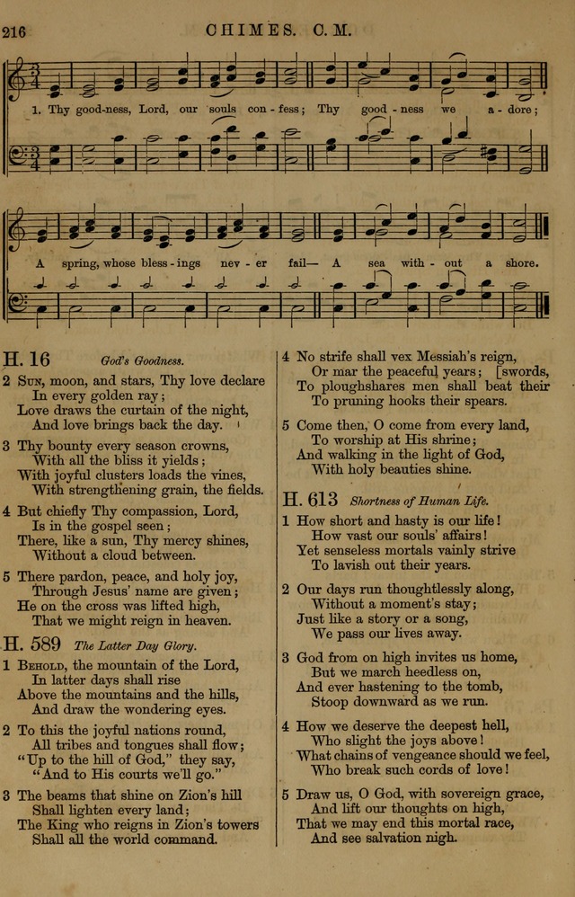 Book of Hymns and Tunes, comprising the psalms and hymns for the worship of God, approved by the general assembly of 1866, arranged with appropriate tunes... by authority of the assembly of 1873 page 214