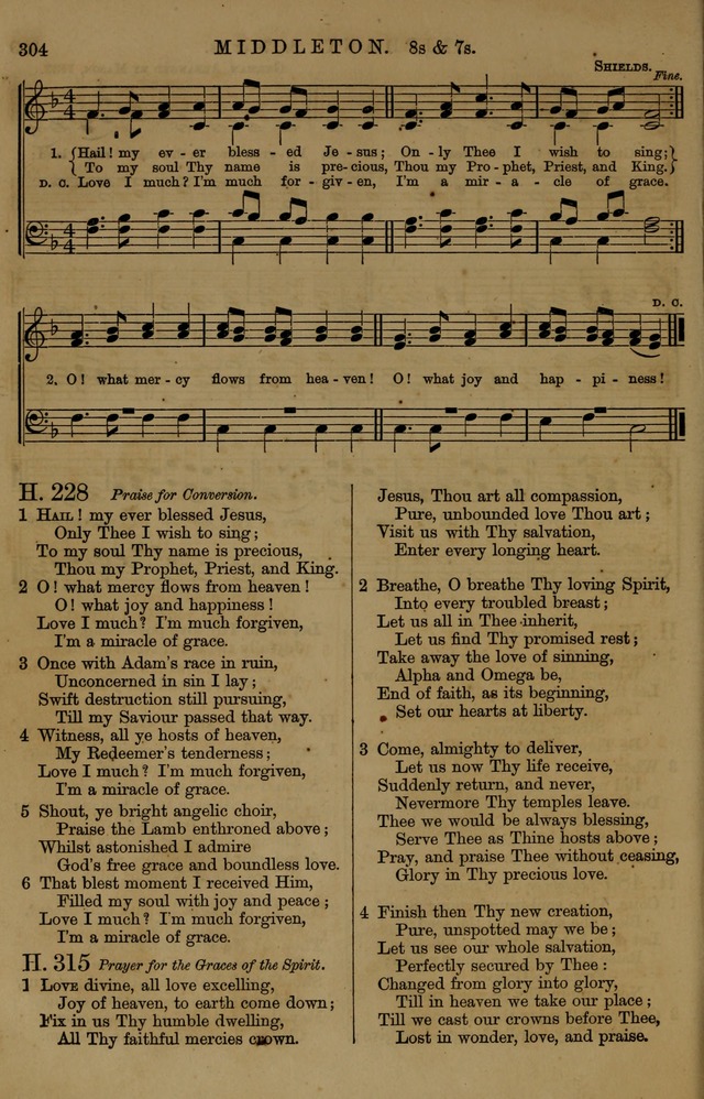 Book of Hymns and Tunes, comprising the psalms and hymns for the worship of God, approved by the general assembly of 1866, arranged with appropriate tunes... by authority of the assembly of 1873 page 302