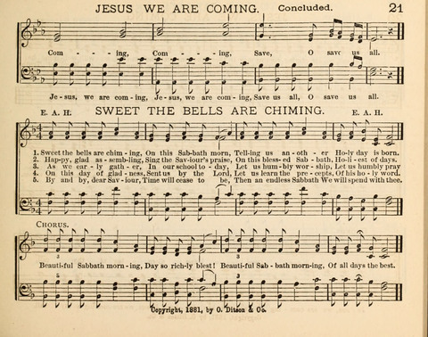 The Beacon Light: a collection of Hymns and Tunes for Sunday School page 21