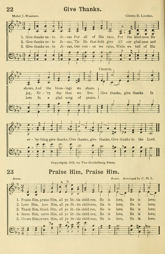 Beginner and Primary Songs: for use in Sunday School and the Home page 29