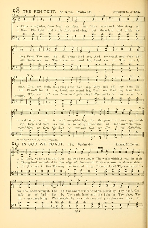Bible Songs: consisting of selections from the Psalms set to music suitable for Sabbath Schools, prayer meetings, etc. page 44