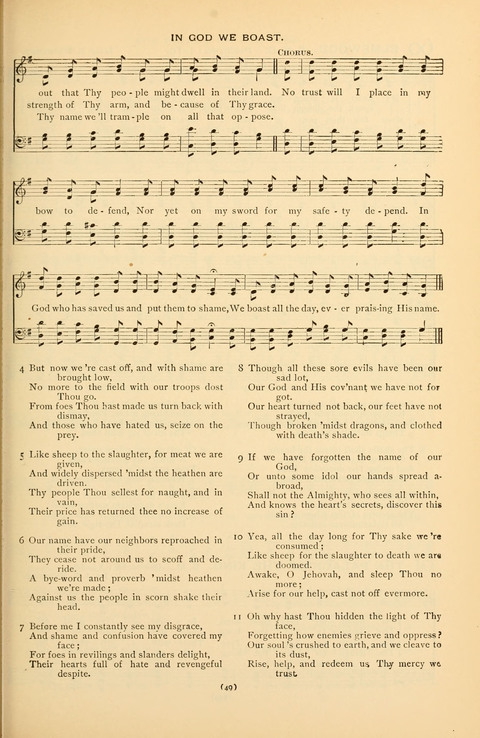Bible Songs: consisting of selections from the Psalms set to music suitable for Sabbath Schools, prayer meetings, etc. page 45