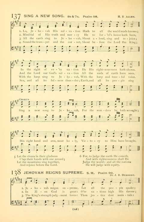 Bible Songs: consisting of selections from the Psalms set to music suitable for Sabbath Schools, prayer meetings, etc. page 88