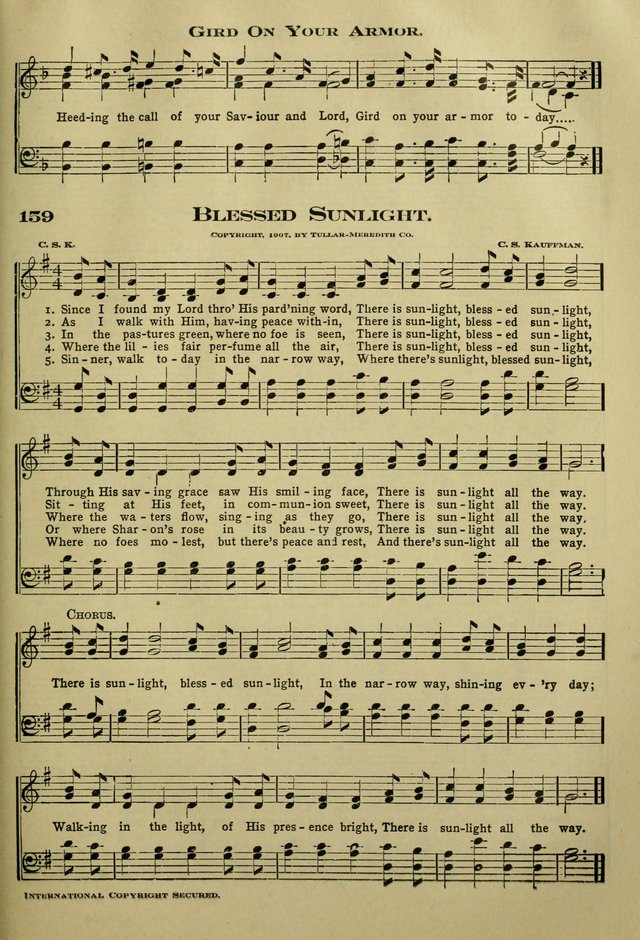 The Bible School Hymnal page 168