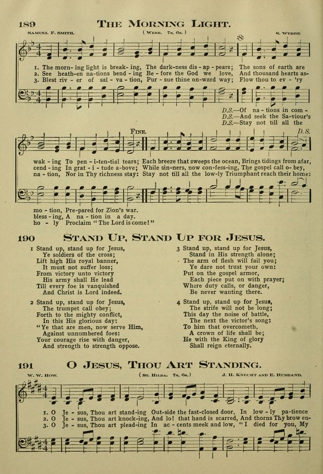 The Bible School Hymnal page 189