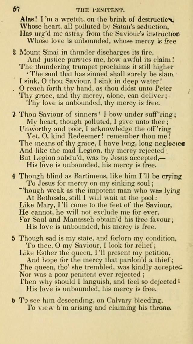 The Choice: in two parts; Part I, containing Psalms and hymns, Part II, containing spiritual songs; designed for public and private worship (6th ed.) page 365
