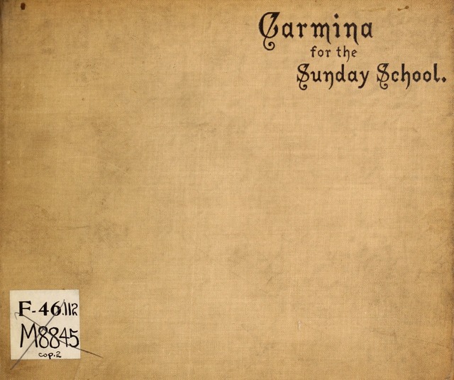 Carmina for the Sunday School and Social Worship page i