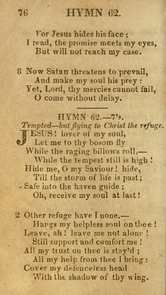 A Choice Collection of Hymns, and Spiritual Songs, designed for the devotions of Israel, in prayer, conference, and camp-meetings...(2nd ed.) page 87