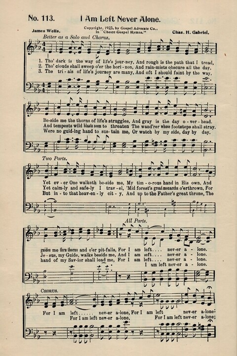 Choice Gospel Hymns: a collection of over three hundred hymns for all occasions of Christian work and worship  page 100