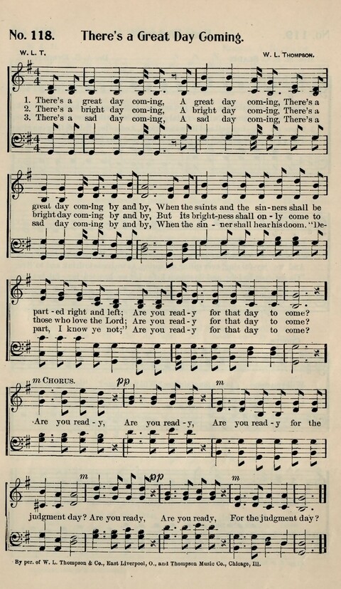 Choice Gospel Hymns: a collection of over three hundred hymns for all occasions of Christian work and worship  page 105