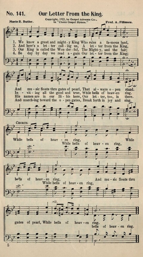 Choice Gospel Hymns: a collection of over three hundred hymns for all occasions of Christian work and worship  page 127