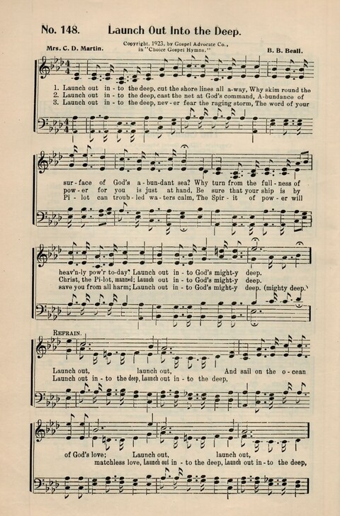 Choice Gospel Hymns: a collection of over three hundred hymns for all occasions of Christian work and worship  page 134