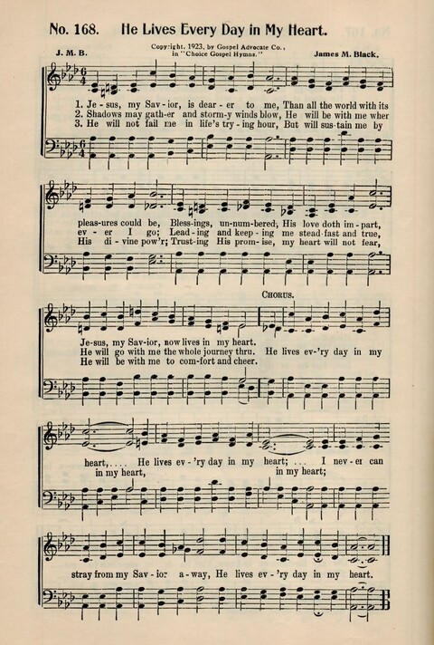 Choice Gospel Hymns: a collection of over three hundred hymns for all occasions of Christian work and worship  page 154