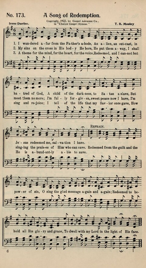 Choice Gospel Hymns: a collection of over three hundred hymns for all occasions of Christian work and worship  page 159