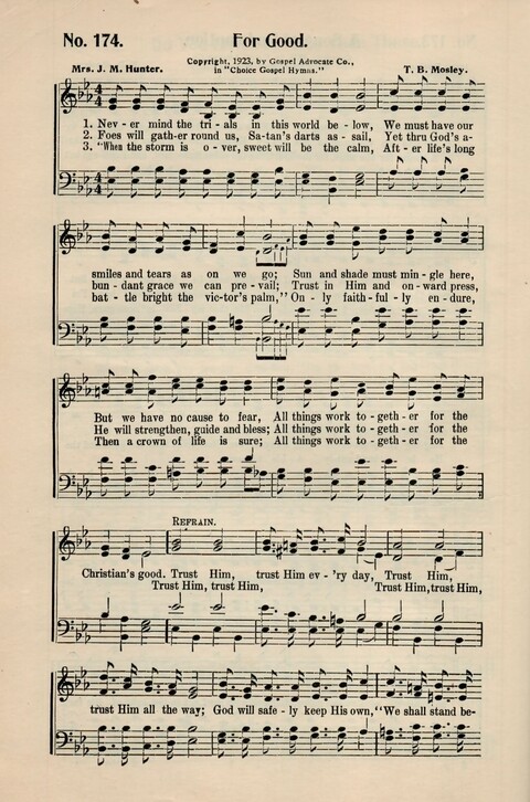 Choice Gospel Hymns: a collection of over three hundred hymns for all occasions of Christian work and worship  page 160