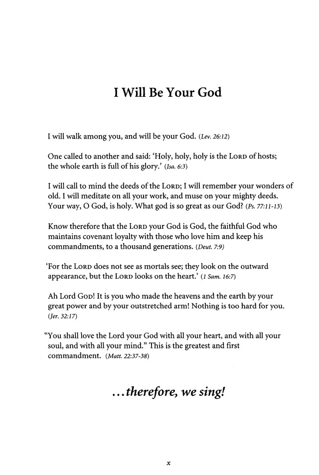 Celebrating Grace Hymnal page x