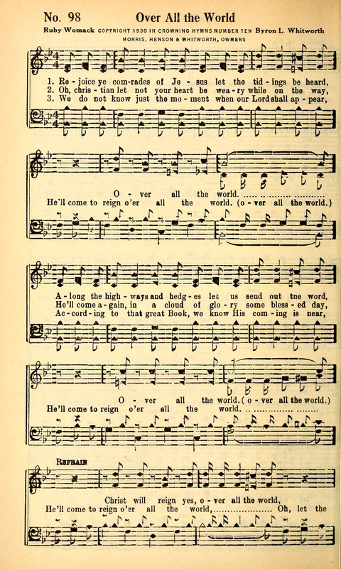 Crowning Hymns No. 10: for Conventions, Singing Societies, Etc. page 101