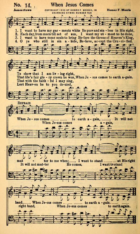 Crowning Hymns No. 10: for Conventions, Singing Societies, Etc. page 17