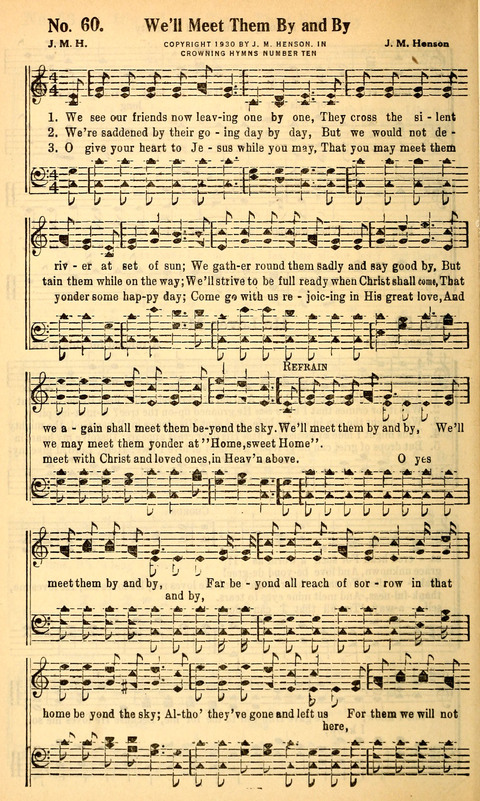 Crowning Hymns No. 10: for Conventions, Singing Societies, Etc. page 55