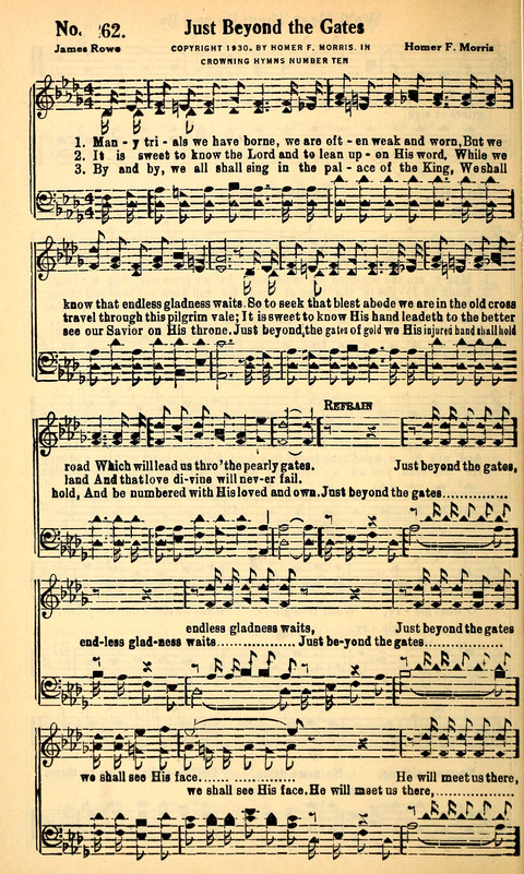 Crowning Hymns No. 10: for Conventions, Singing Societies, Etc. page 57